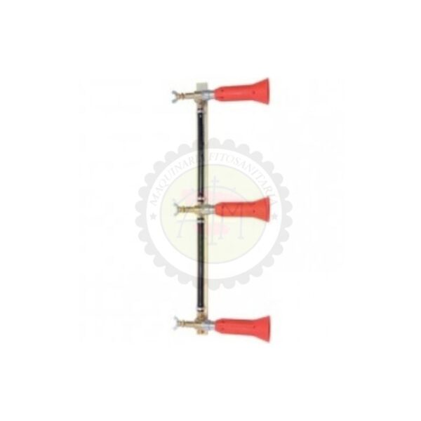 Columna con Pulverizador Regulable Turbo 3 Salidas - Goma