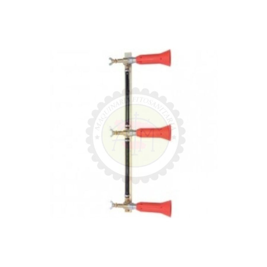 Columna con Pulverizador Regulable Turbo 3 Salidas - Goma