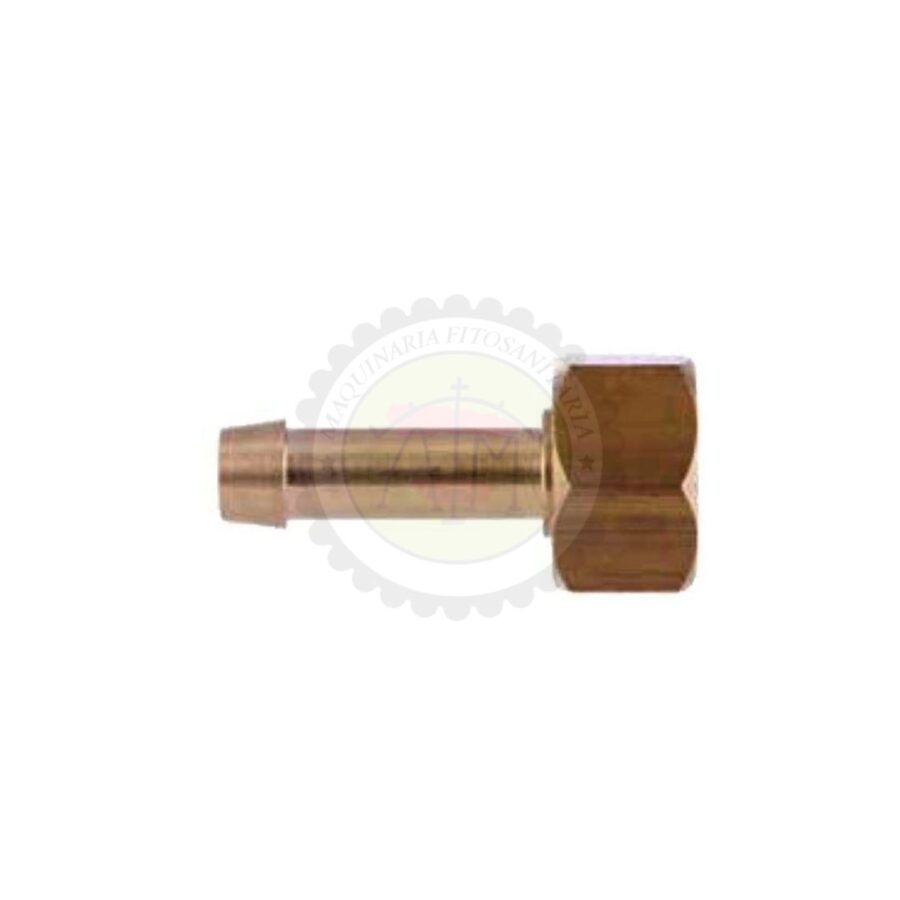 Racor Recto  13mm   1/2" Completo (Tuerca+Espiga+Junta)