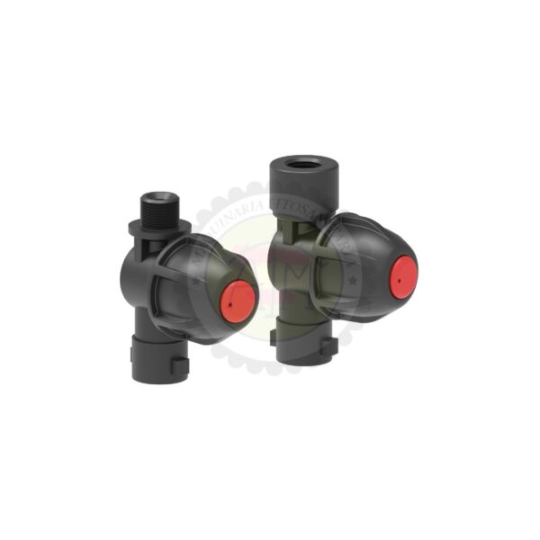 Portaboquilla Roscado con Antigota y Tuerca 3/8"H