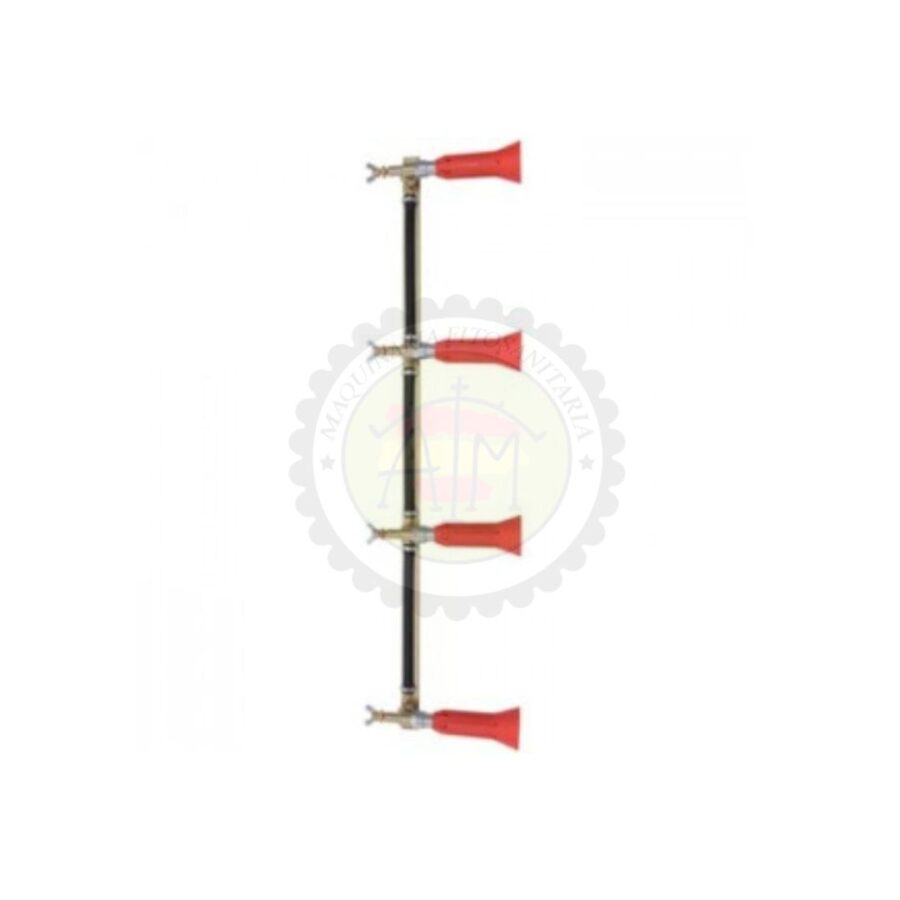 Columna con Pulverizador Regulable 4 Salidas - Goma con Módulo Antigota