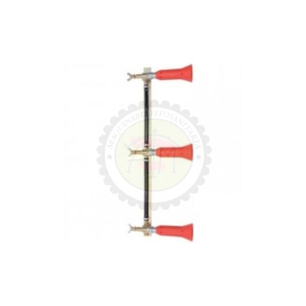 Columna con Pulverizador Regulable Turbo 3 Salidas - Goma con Módulo Antigota