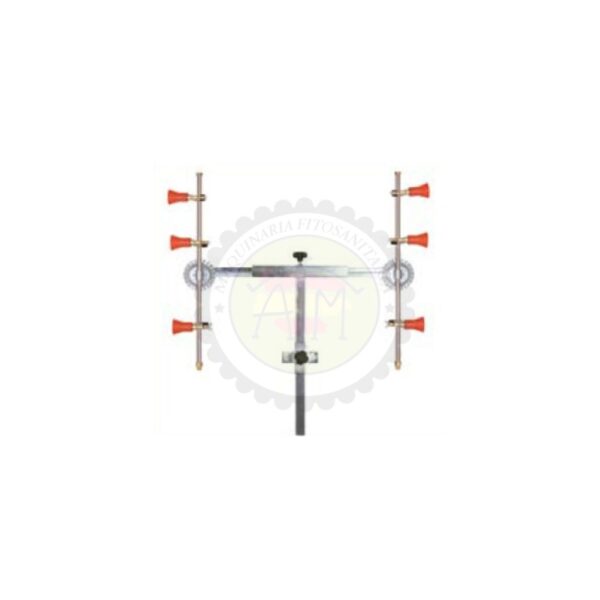 Barra en T 3+3 con Pulverizadores Regulables con Módulo Antigota